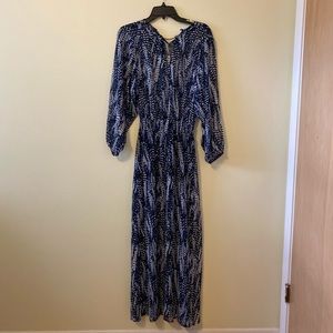 H&M blue maxi dress